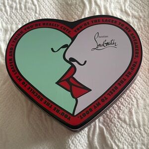 Jacques Torres Chocolate & Christian Louboutin CL Heart Shaped Tin LOVE KISS
